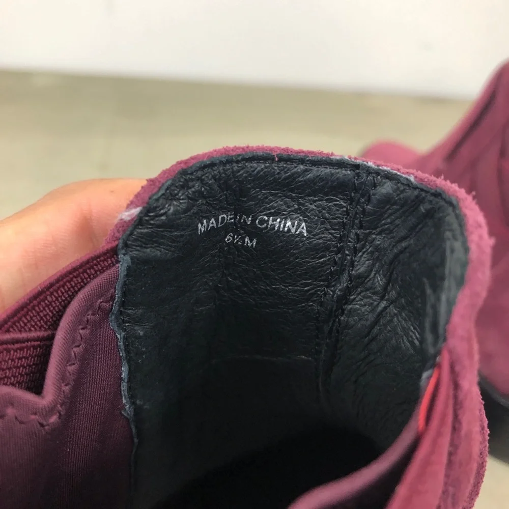 Rebecca Minkoff Maroon Jacy Ankle Boots